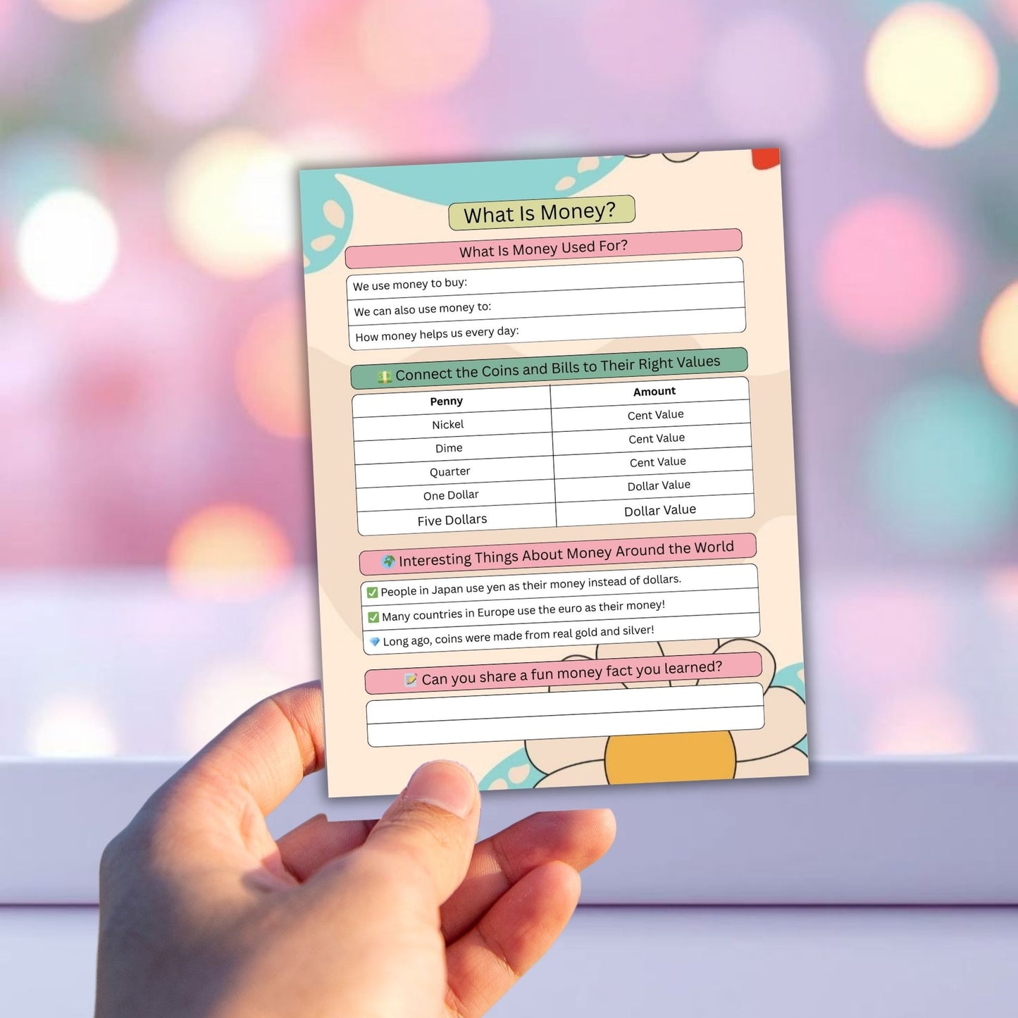 Kids Money Mindset Workbook | Financial Literacy & Smart Money Habits for Children