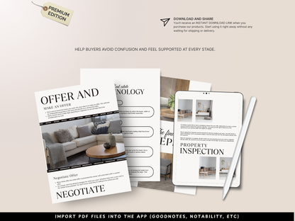 Real Estate Buyer’s Guide Template | Editable Canva Realtor Marketing Brochure