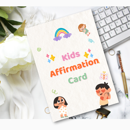 Kids Affirmation Cards PDF | Positive Affirmations for Children, Confidence &amp; Self Esteem Cards, Mindfulness &amp; Emotional Growth Tool
