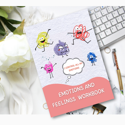 Emotions and Feelings Workbook PDF | Emotional Awareness Journal, Mindfulness Activities, Self-Reflection &amp; Coping Skills Guide