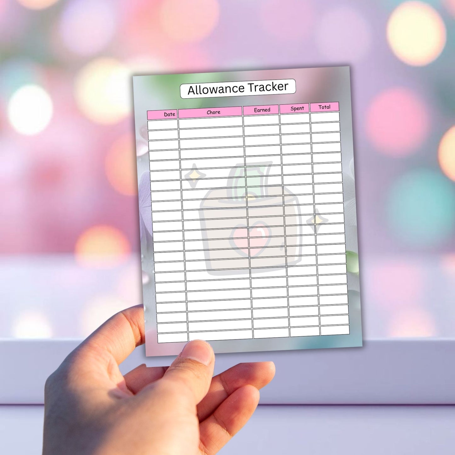 Savings Tracker for Kids Printable | Fun Money Saving Progress Chart for Children
