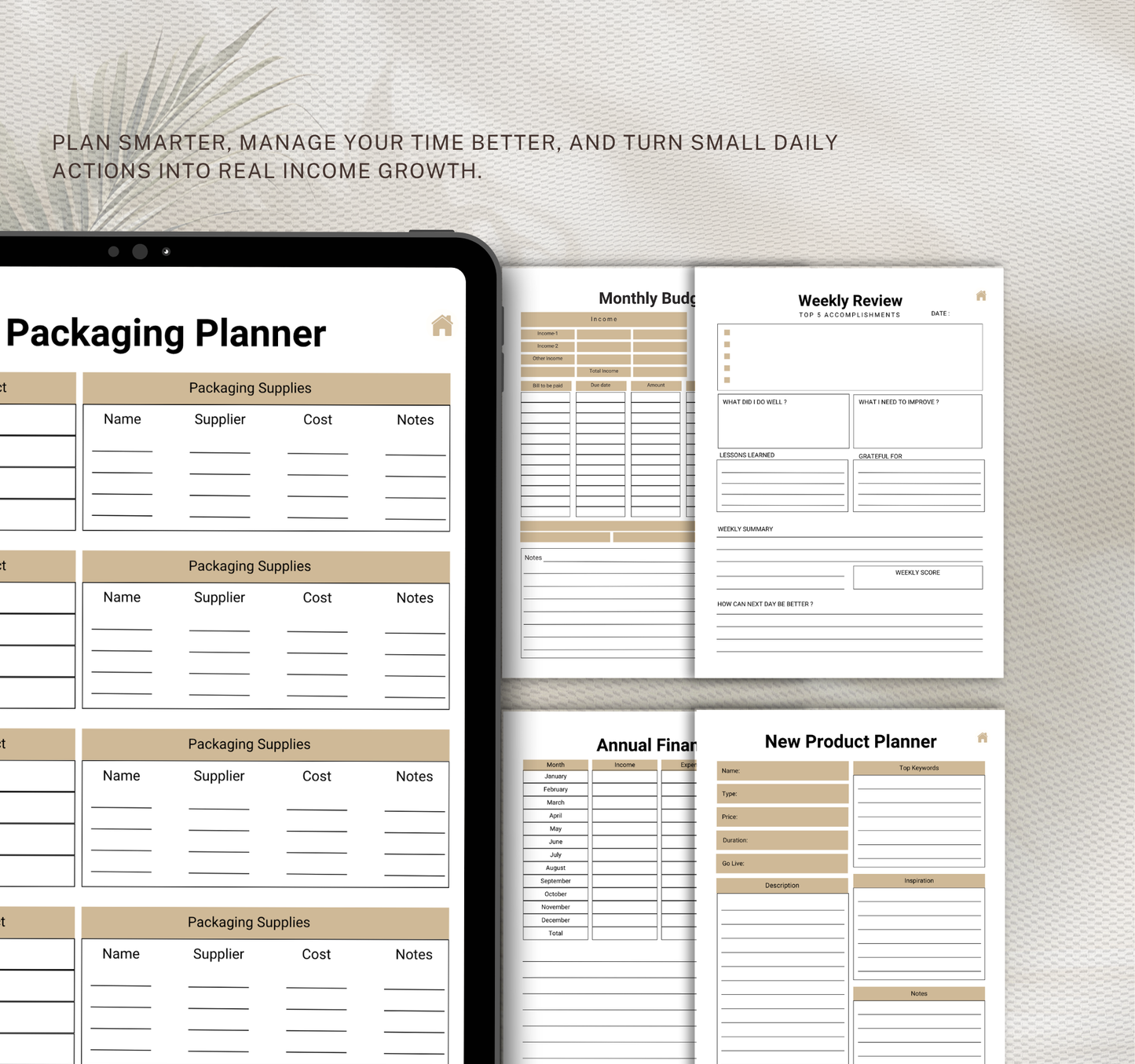 Small Business Planner | Digital PDF Planner for Entrepreneurs & Business Growth