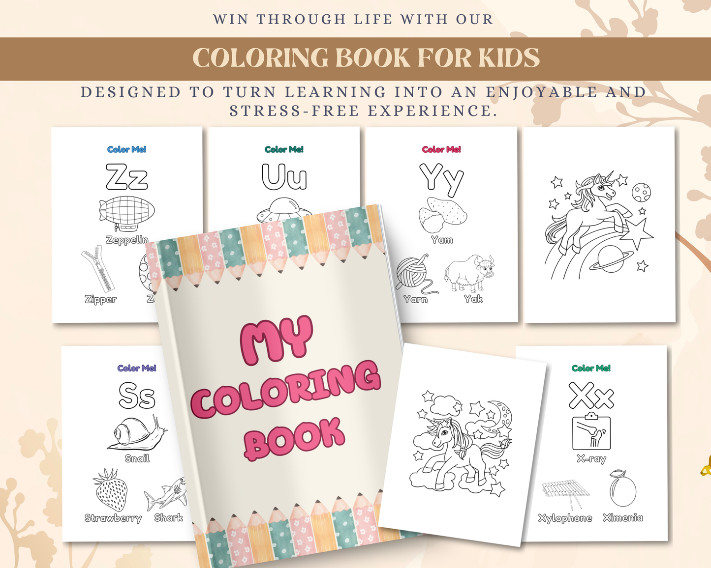 Coloring Book for Kids | Printable Fun Coloring Pages for Creativity & Early Learning
