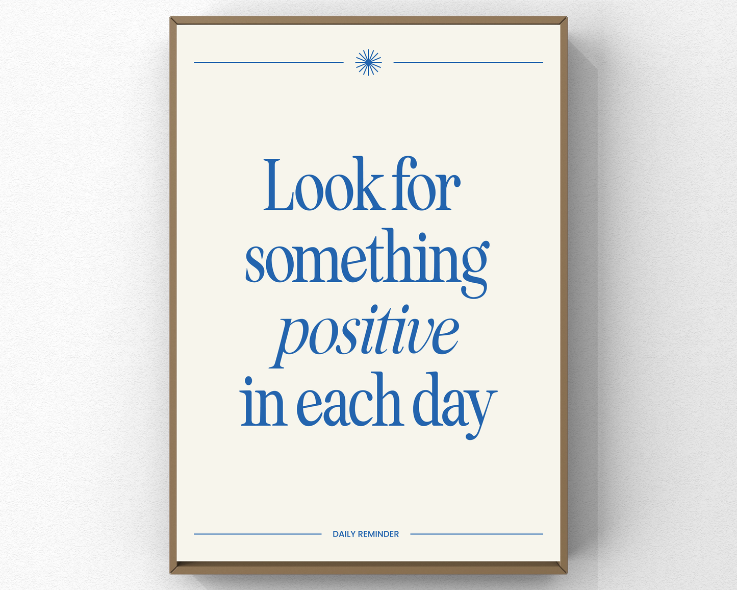 Something Positive Affirmation Wall Art | Inspirational Quotes Poster, Positive Mindset Decor, Printable Motivation &amp; Self-Care Wall Art