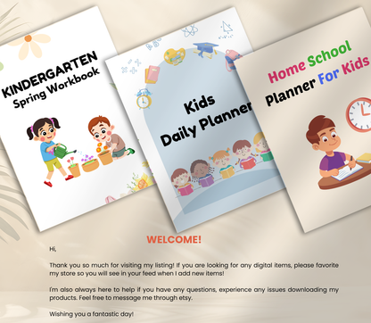 Kids Activity PLR Bundle | Editable Canva Printable Worksheets, Games & Learning Activities for Kids