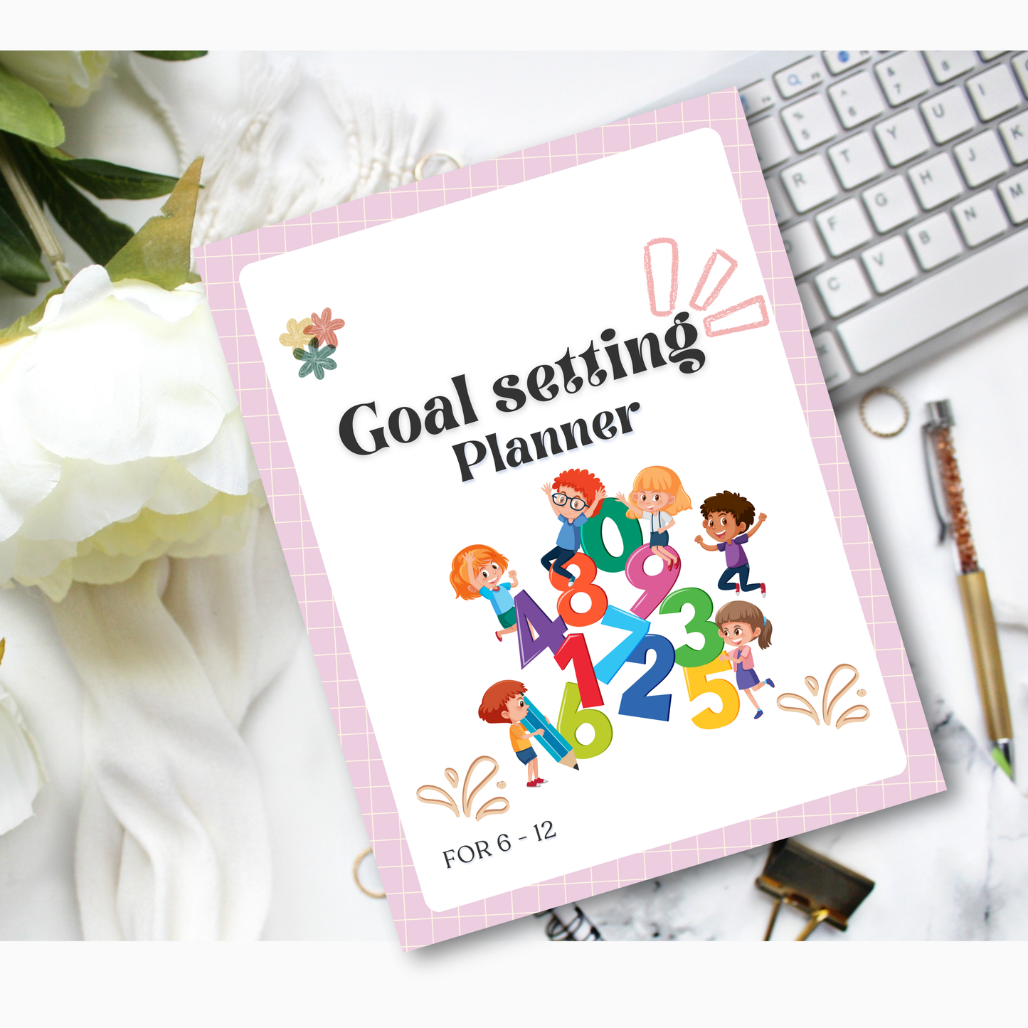 Goal Setting Planner PDF | Daily, Weekly &amp; Monthly Planner, Productivity Journal, Goal Tracker &amp; Personal Development Workbook