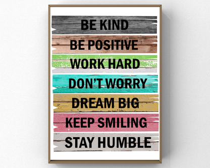 Motivational Affirmation Quotes Poster | Inspirational Wall Art, Positive Affirmations Decor, Growth Mindset Printable Posters