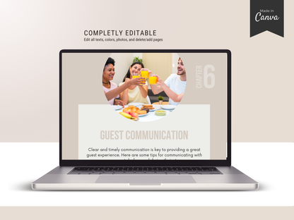 Airbnb Welcome Book | Editable Guest Information & House Manual Template