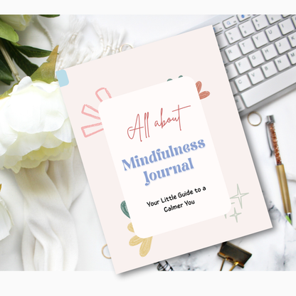 Mindfulness Journal PDF | Daily Reflection, Stress Relief Workbook, Guided Meditation &amp; Self-Care Planner for Mental Wellness