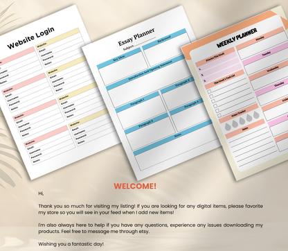 School PLR Bundle | Editable Canva Classroom & Student Resources Templates for Teachers