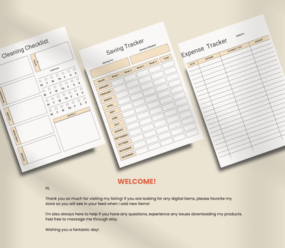 ADHD Productivity Planner | Printable Focus & Task Organizer