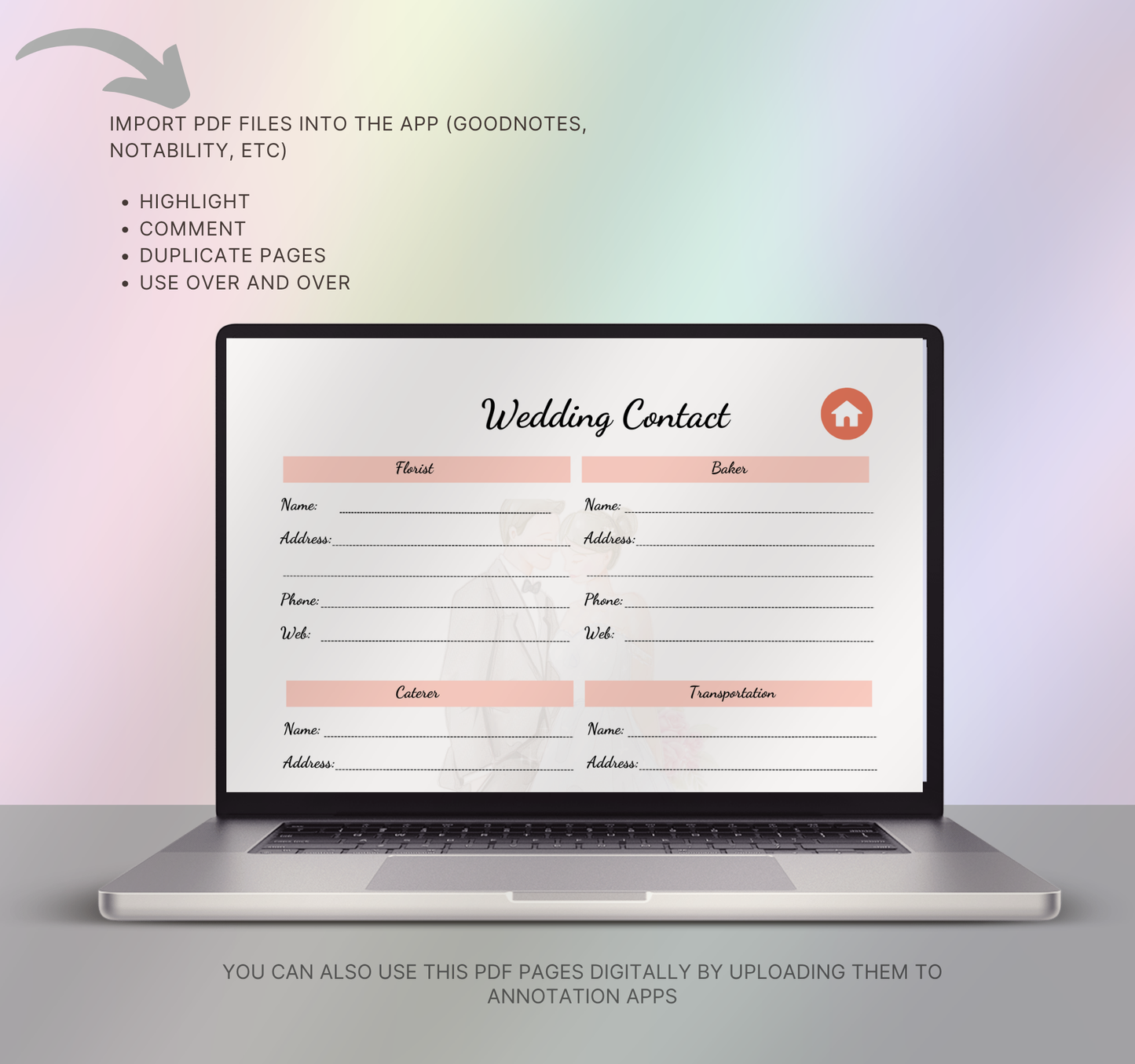 Wedding Planner | Printable & Editable Wedding Organizer