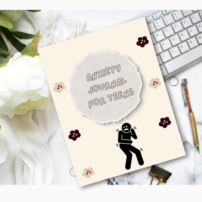 Anxiety Journal PDF | Guided Reflection, Stress Relief Workbook, Mental Health Tracker, Mindfulness &amp; Coping Tools