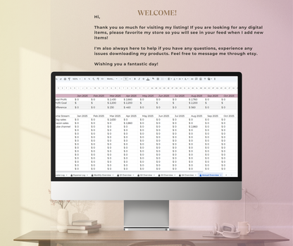 Airbnb Income & Expense Tracker Spreadsheet | Rental Property Google Sheets Finance Planner