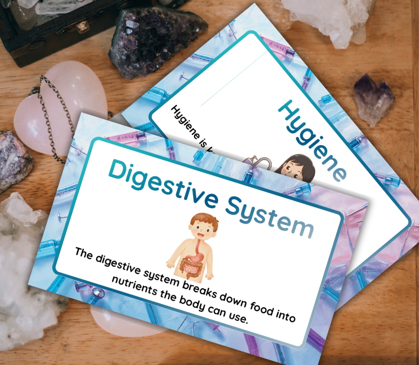 Nursing Flashcards Bundle | Printable NCLEX Study Cards PDF for Nursing Students