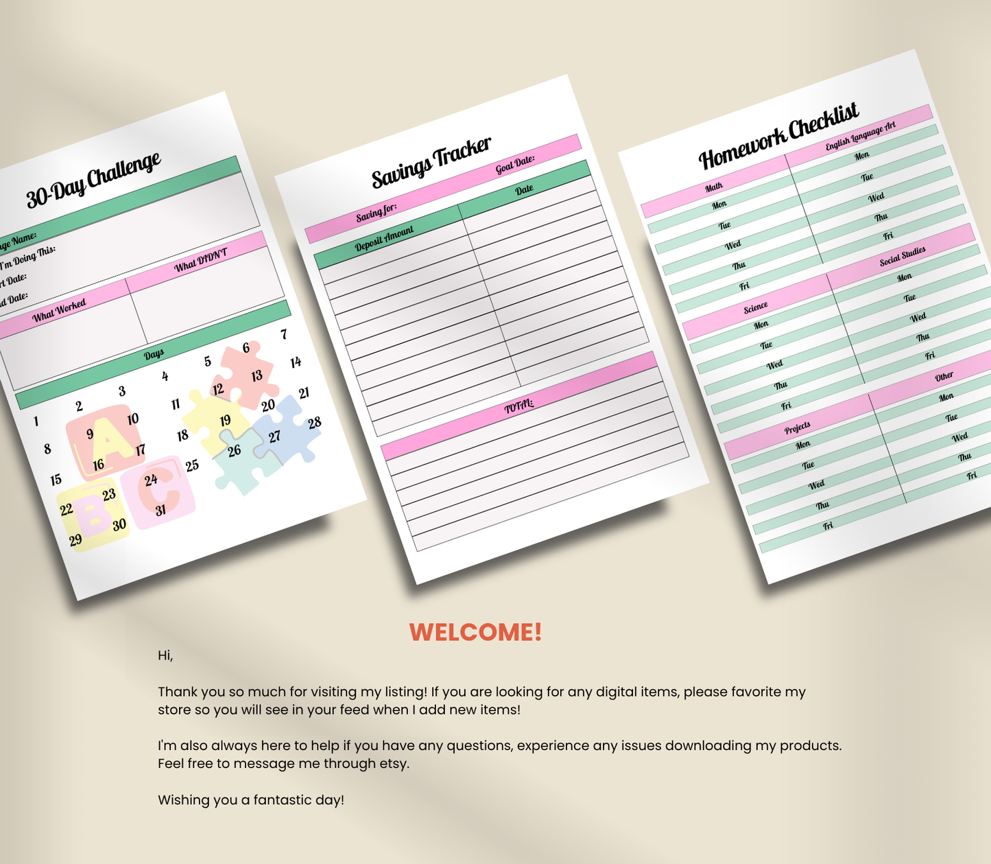 ADHD Planner for Kids | Printable Focus & Routine Organizer