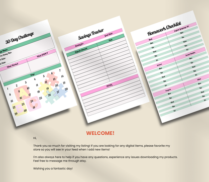 ADHD Planner for Kids | Printable Focus & Routine Organizer