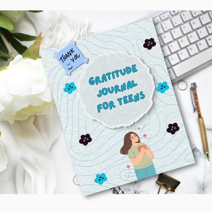 Gratitude Journal PDF | Daily Reflection, Mindfulness &amp; Positivity Workbook, Self-Care and Personal Growth Journal