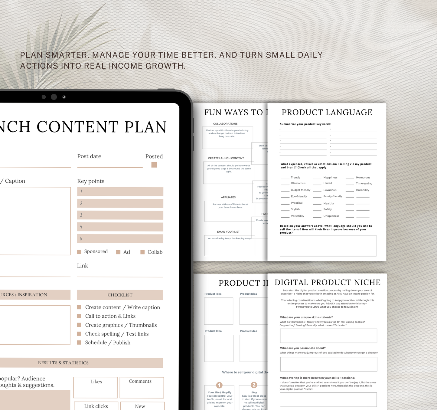 Digital Product Planner | PDF Planner for Online Business & Product Launches