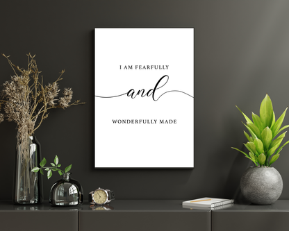 Bible Verse Wall Art Set of 3 | Christian Scripture Printable Decor, Minimalist Faith Home, Bedroom & Office Wall Prints
