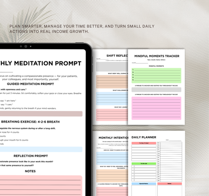 Nurse Planner | Shift Organizer & Patient Care Digital Planner PDF