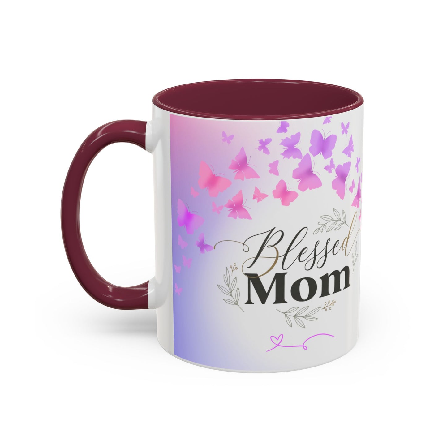 Blessed Mom Butterfly Mug — Colorful 11oz/15oz Ceramic Gift for Mother's Day