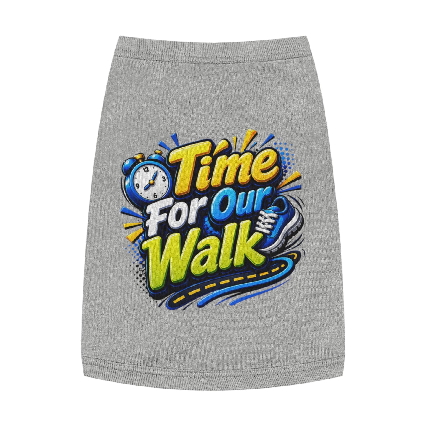 Pet Tank Top — "Time For Our Walk" Cute Dog Walking Shirt