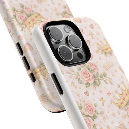 Daughter of the King Floral Phone Case — Tough Magnetic Protective Cover