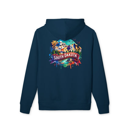 South Dakota Hoodie — Colorful Mount Rushmore Travel Sweatshirt