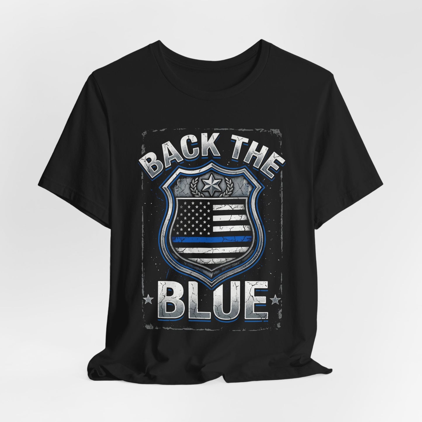 Back The Blue T-Shirt — Police Support Badge Tee