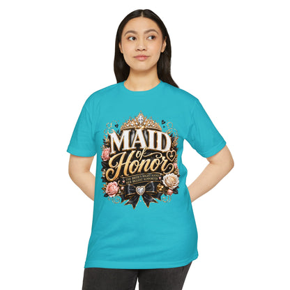 Maid of Honor T-Shirt — Floral Bridal Party Tee