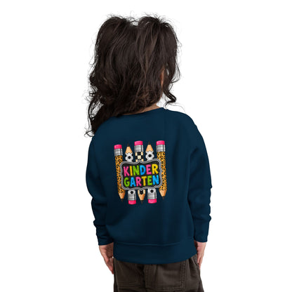 KinderGarten Leopard Pencil Toddler Sweatshirt