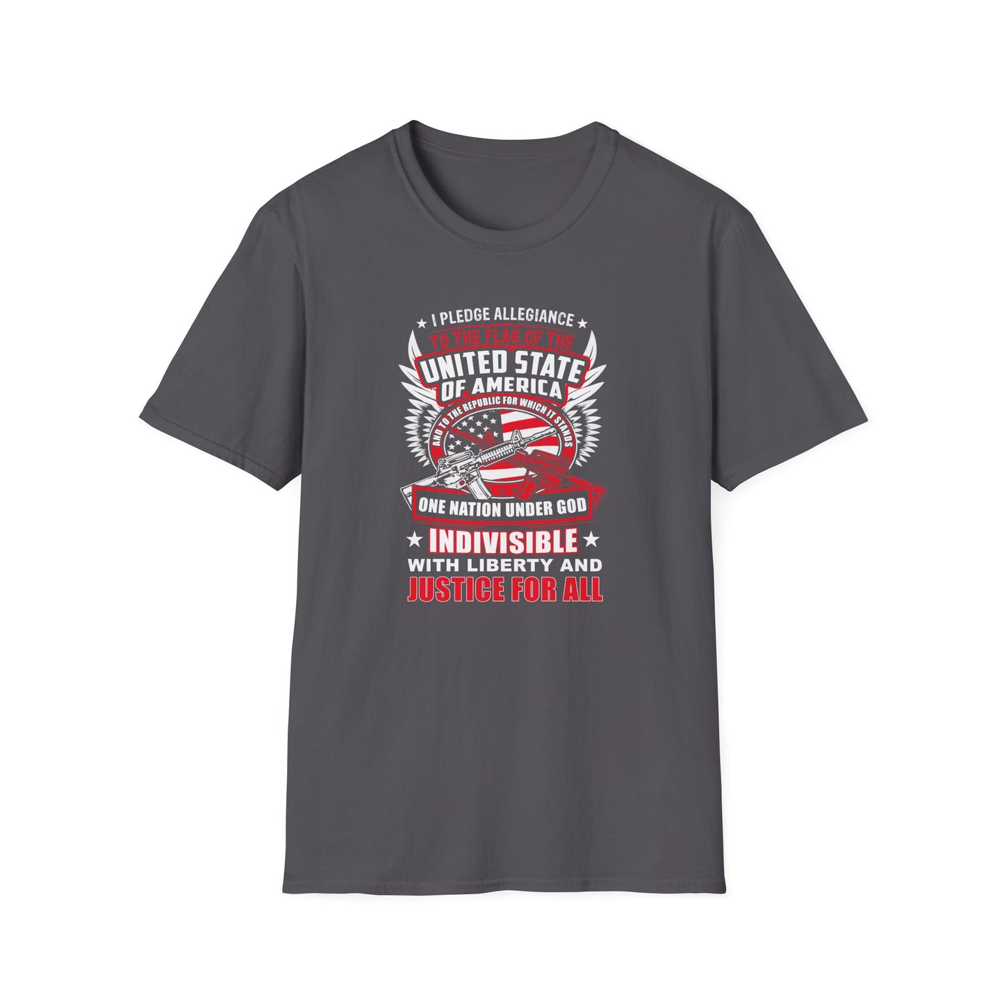 I Pledge Allegiance To the Flag of the of America The Reporlic for Which It Stands One Nation Under God Indivisible  With Liberty and Justice for All T-Shirt
