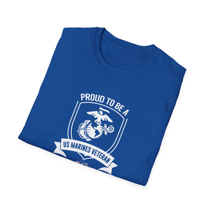 Proud to Be a Us Marines Veteran T-Shirt