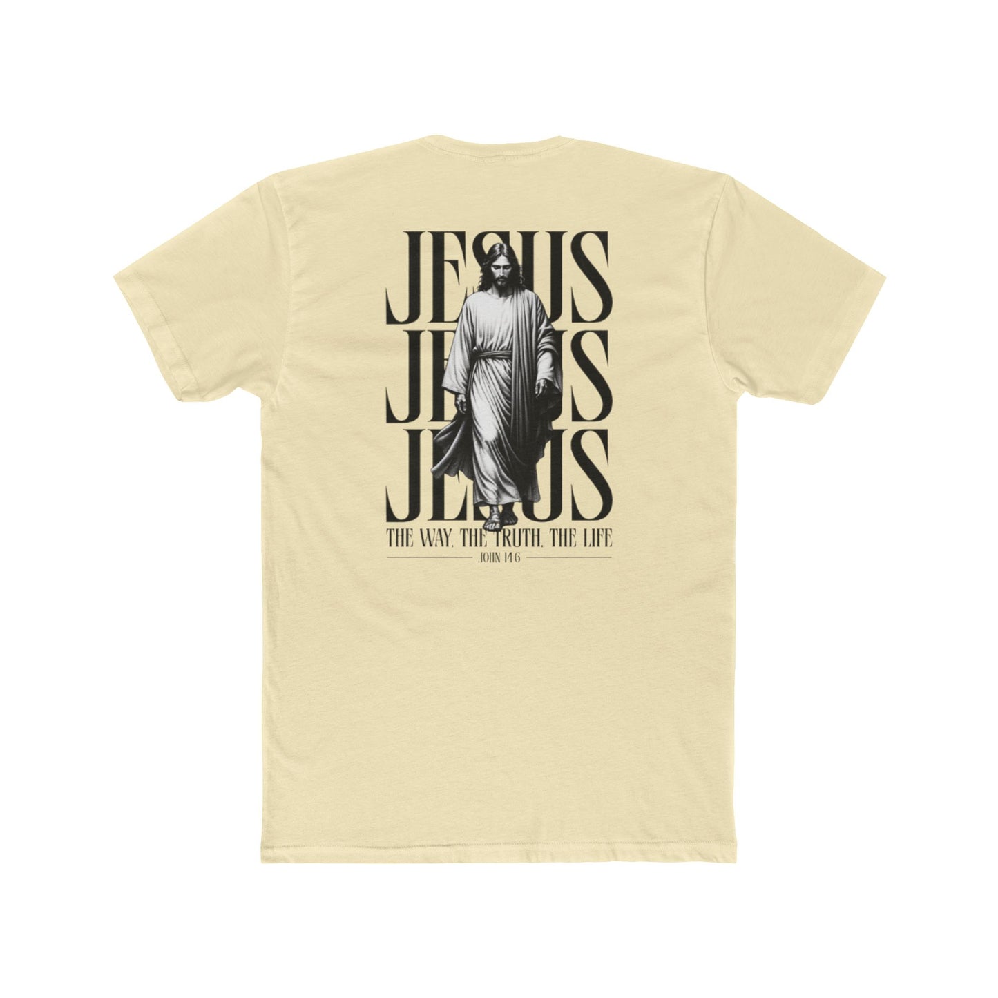 Jesus Typography Graphic Tee — "The Way The Truth The Life" Christian T‑Shirt