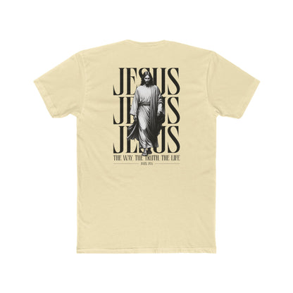 Jesus Typography Graphic Tee — "The Way The Truth The Life" Christian T‑Shirt