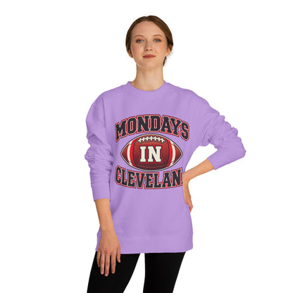 Mondays In Cleveland Football Sweatshirt
