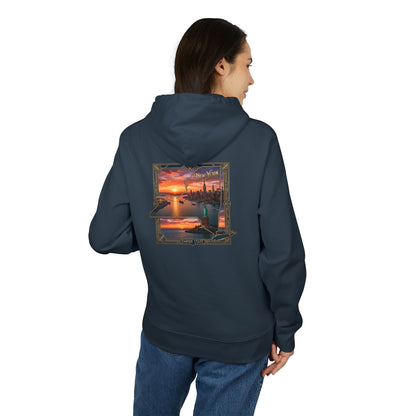 Sunset Harbor Hoodie — Coastal Sunset Graphic Pullover