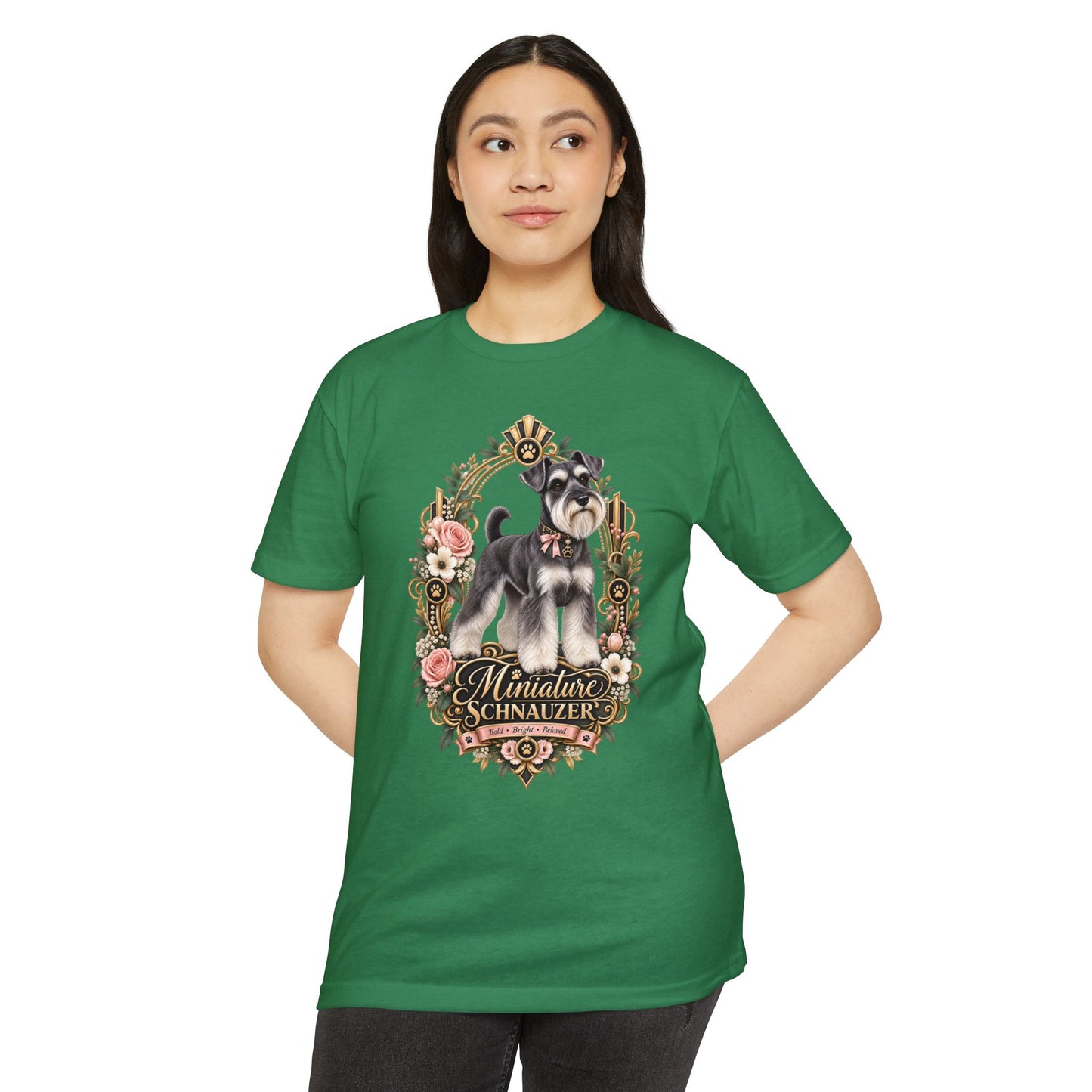 Miniature Schnauzer Floral Tee