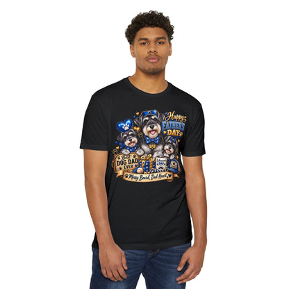 Father's Day Dog Dad T-Shirt – "Best Dog Dad Ever" Paw Print Tee
