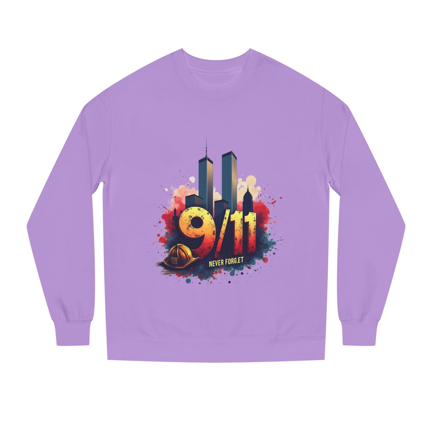 9/11 Tribute Sweatshirt - Never Forget Twin Towers Memorial Crewneck