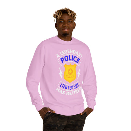 Retired Police Lieutenant Sweatshirt — Legendary Badge Crewneck