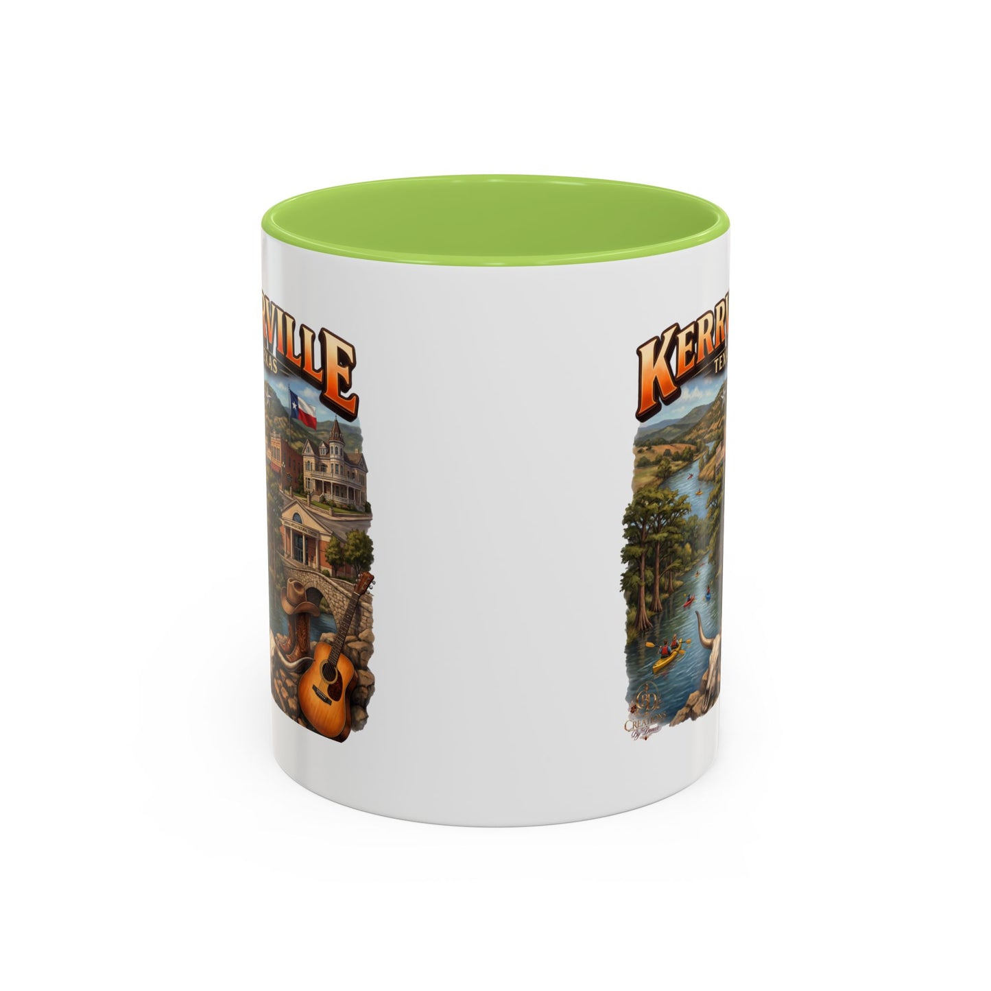 Kerrville Texas Souvenir Coffee Mug — Scenic Riverfront Design (11/15oz)