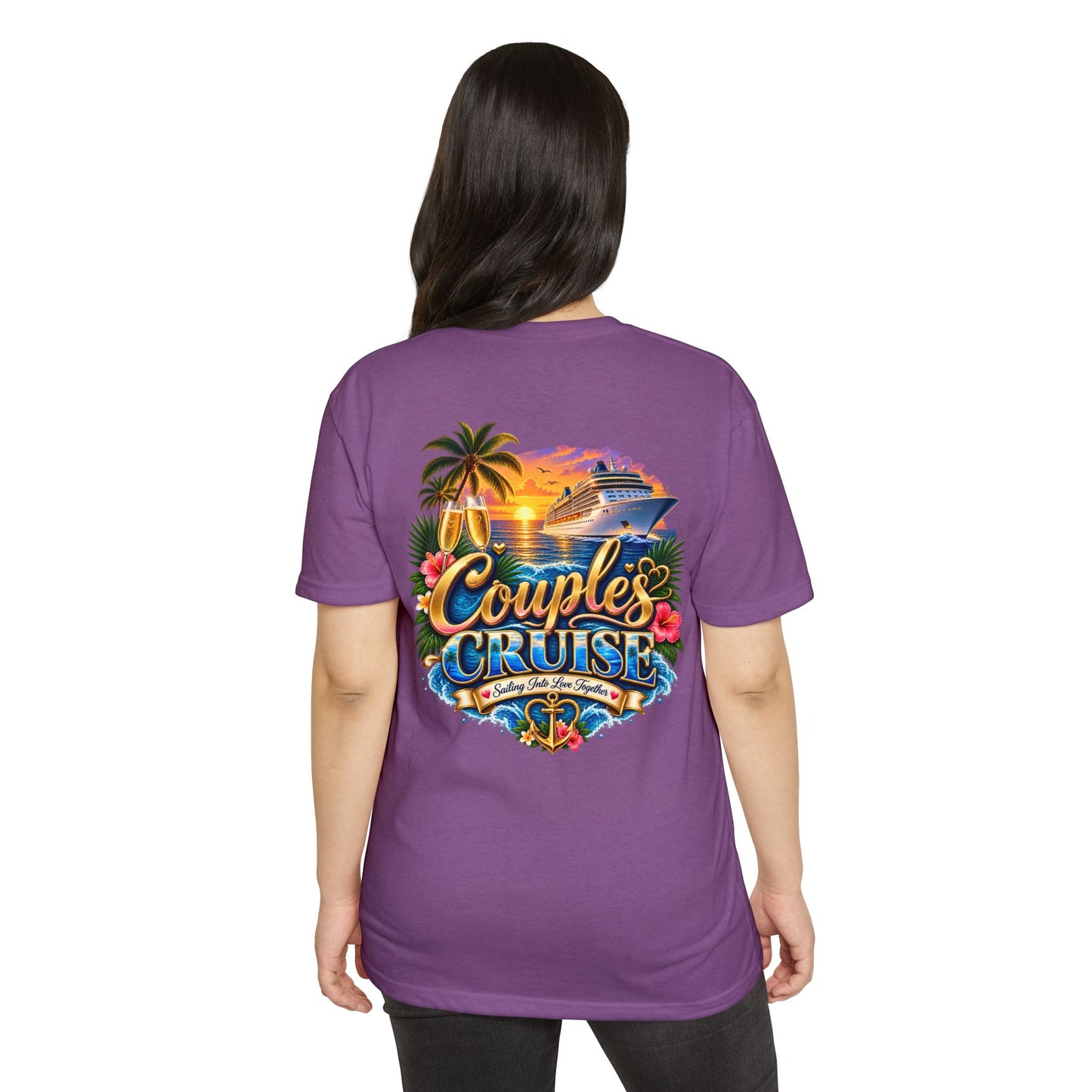 Couples Cruise T-Shirt — Tropical Cruise Vacation Graphic Tee
