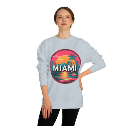 Miami Sunset Crewneck Sweatshirt