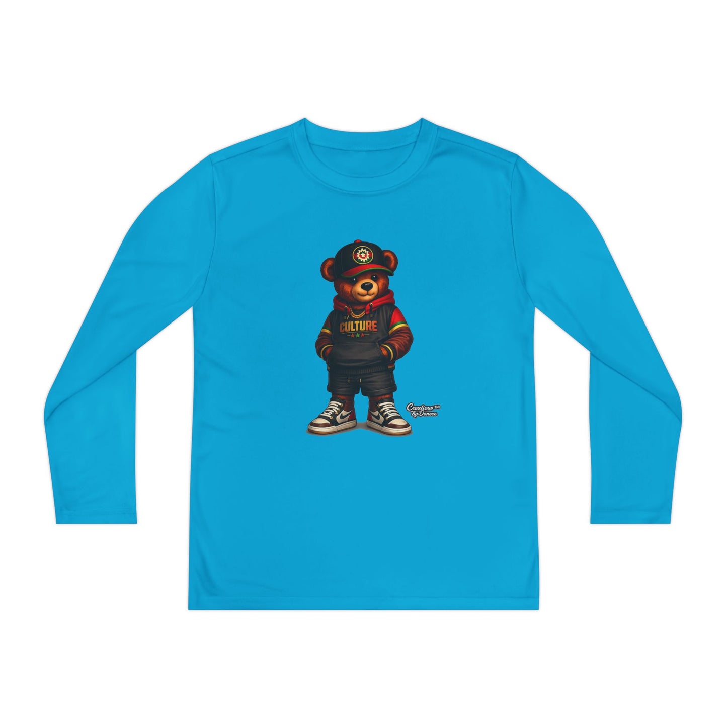 Kids Bear Graphic Long Sleeve Tee — Urban Streetwear Youth Shirt