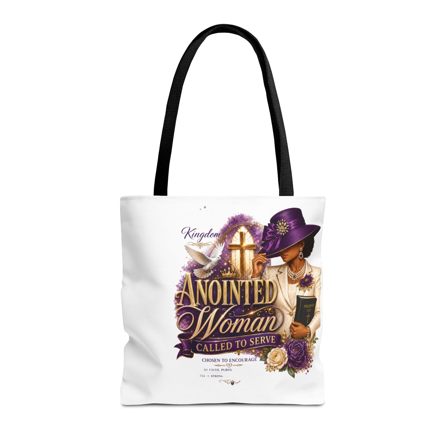 Anointed Woman Tote Bag – 'Called to Serve' Faithful Church Purse