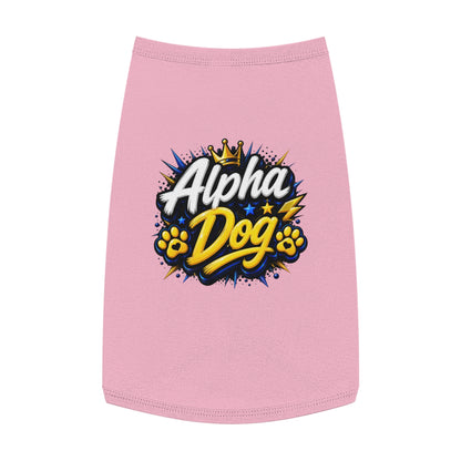 Alpha Dog Pet Tank Top — Bold Graphic Dog Shirt
