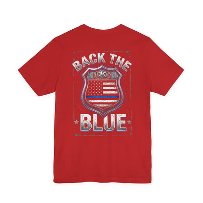 Back The Blue T-Shirt — Police Support Badge Tee