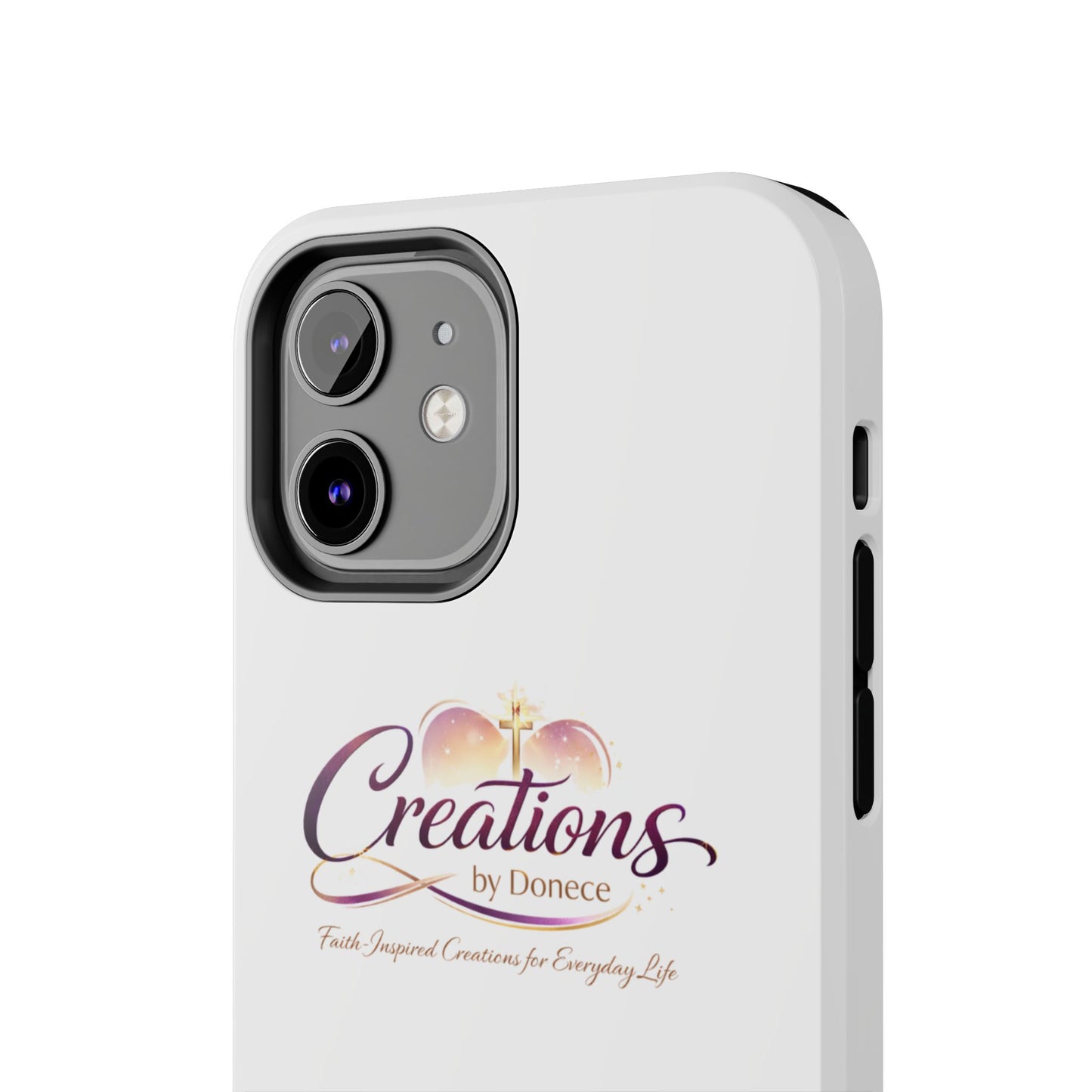 Tough Phone Case - "Creations by Donece" Logo Protective Cover